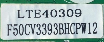 MAIN PARA TV ELEMENT / NUMERO DE PARTE F50CV3393BHCPW12 / CV3393BH-CPW / 42T03581403DA9301 / LTE40309 / DISPLAY LCS400HJ01-801 / MODELO ELEFT406 - Imagen 3